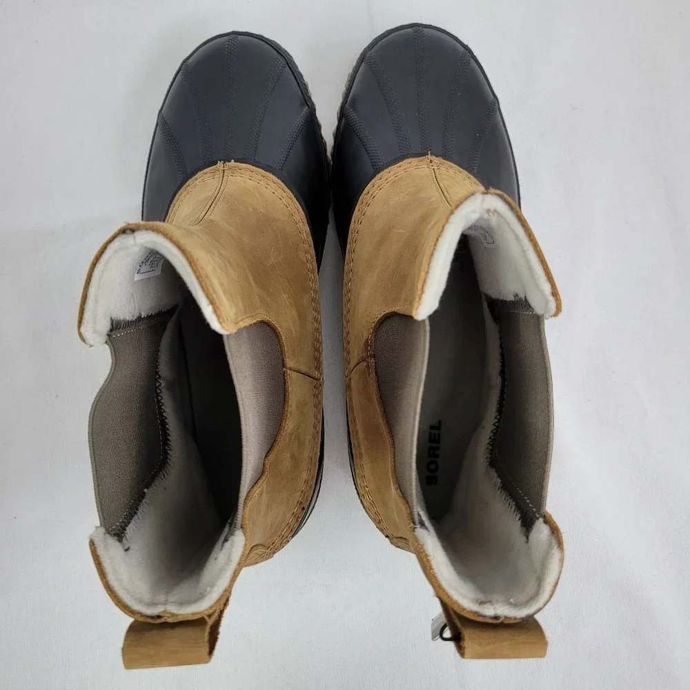 Sorel Cheyanne II Chelsea Boot Men's Black Elk NM2609-286 US Size 11.5 NWT